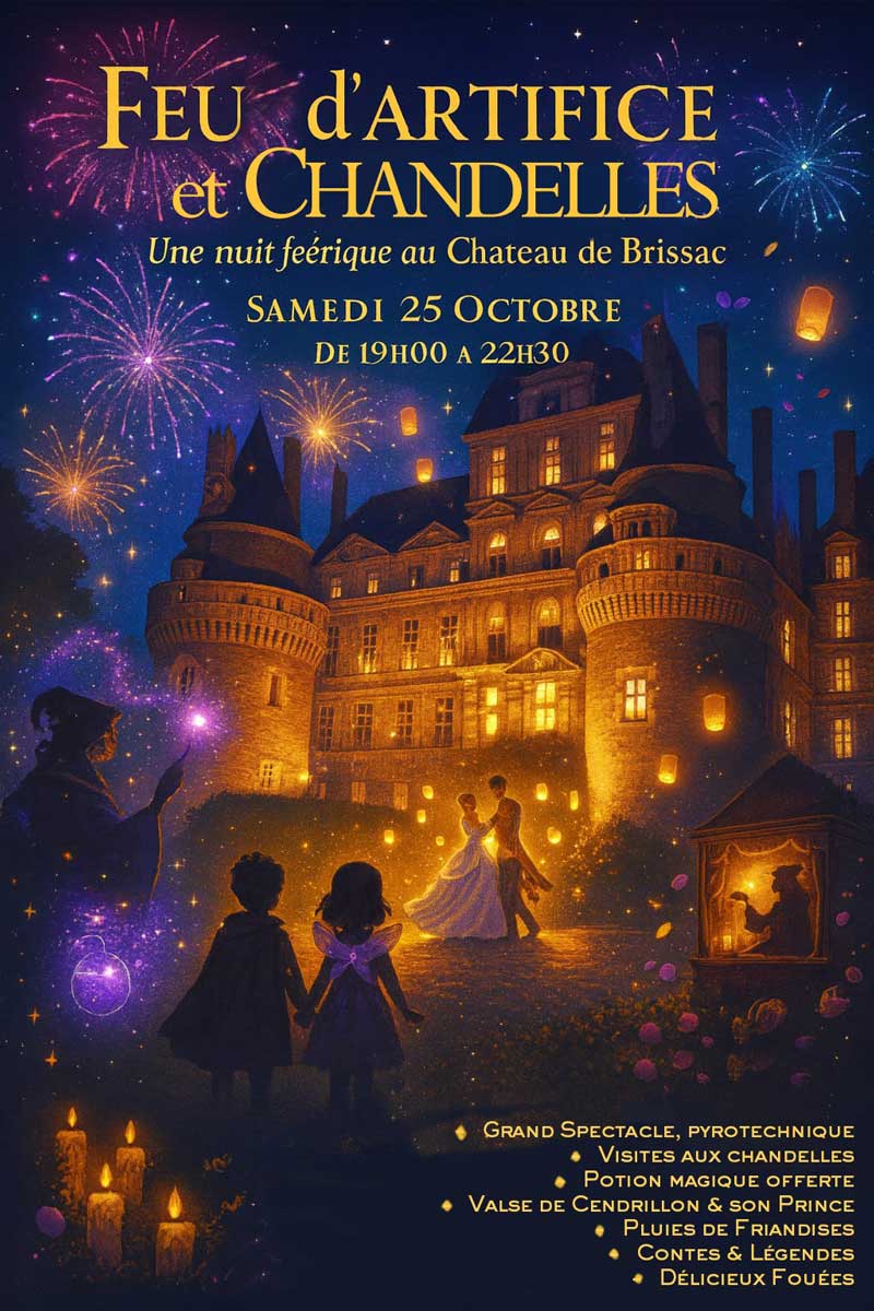 Affiche nuit féérique au château ) 25 octobre 2025